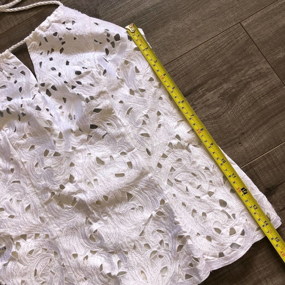 WHBM White Lace Halter Bustier Corset Top - Size 0 - Picture 10 of 10
